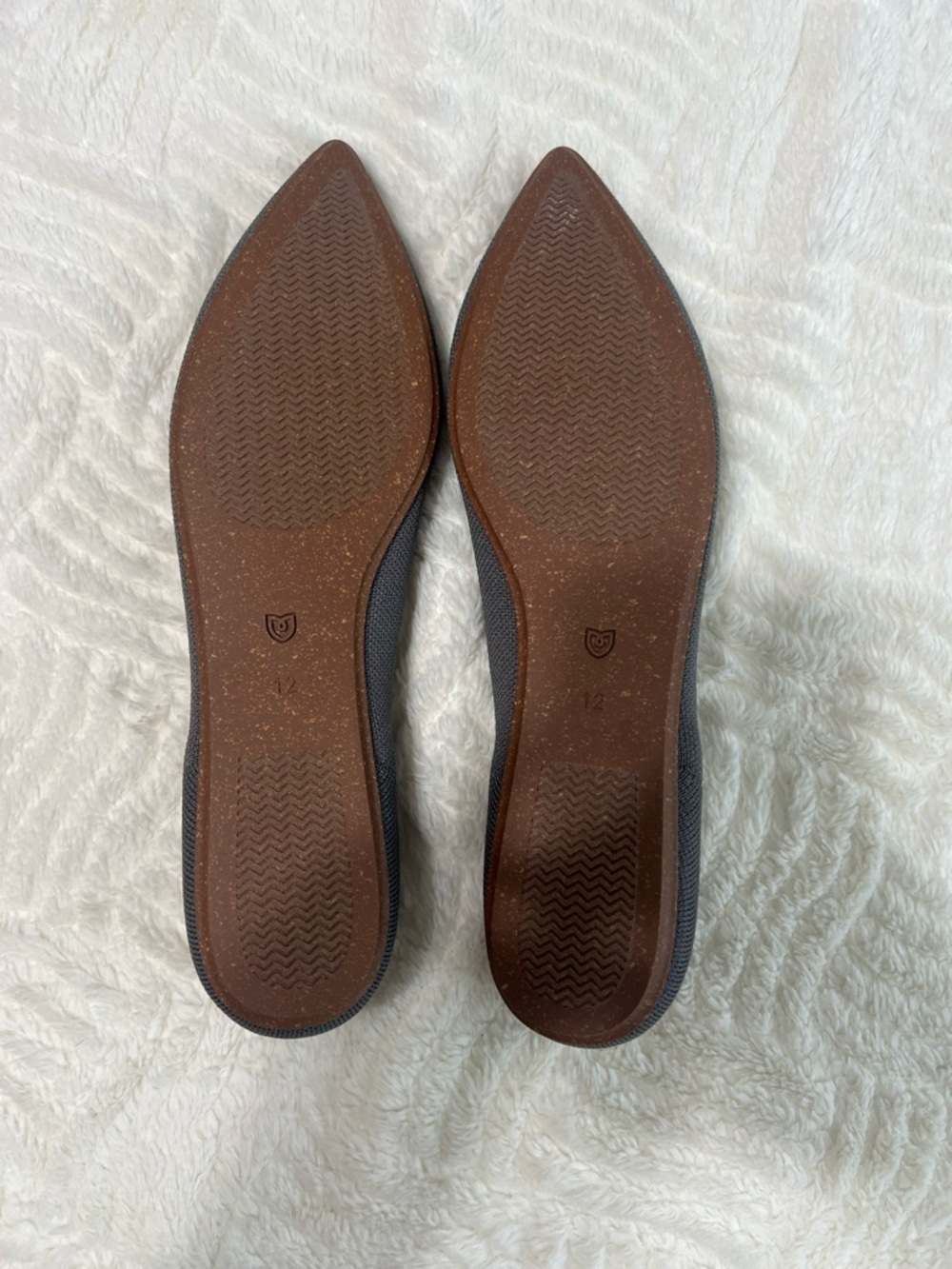 Rothy’s The Point Pebble Grey Flats NIB Size 12 - Picture 9 of 10